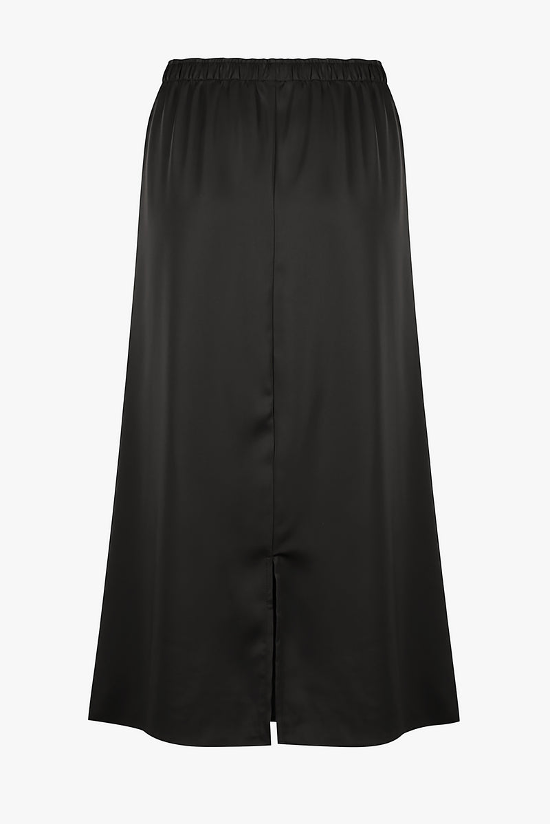 Black Satin Skirt – alt view