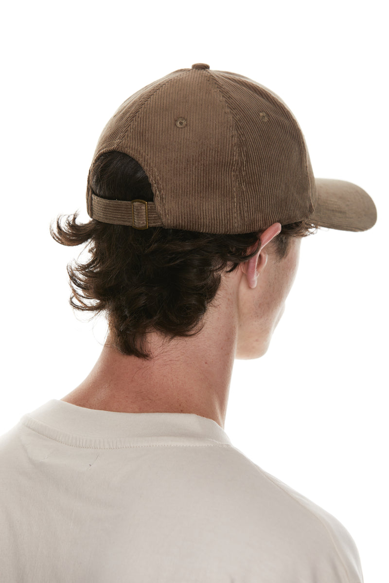 Plain Corduroy Cap - Olive