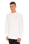 Rarefied Quote Long Sleeve T-Shirt In White - Left Side View