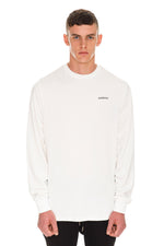 Rarefied Quote Long Sleeve T-Shirt In White - Front View