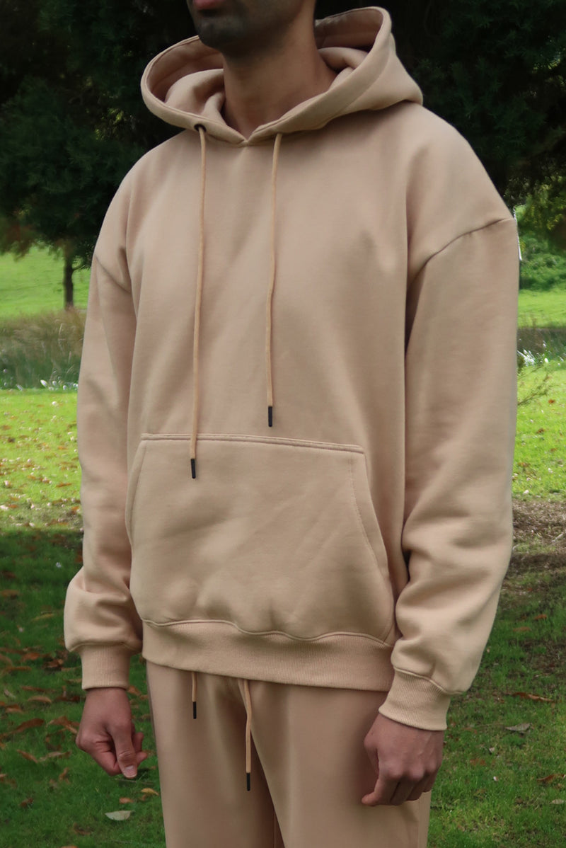 Brushed Hoodie - Beige