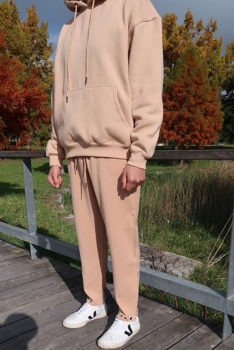 Brushed Hoodie - Beige