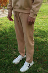 Snap-Button Trackpants - Beige