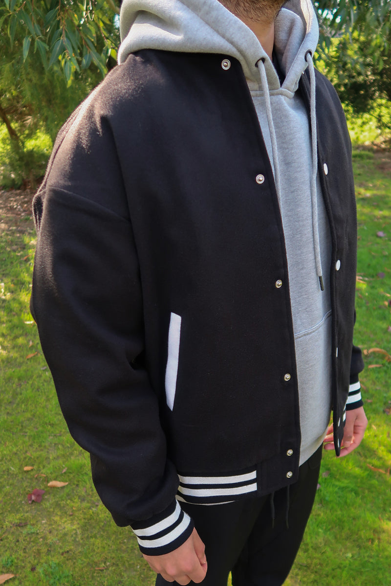 Classic Bomber Jacket - Black