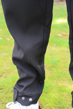 Snap-Button Trackpants - Black