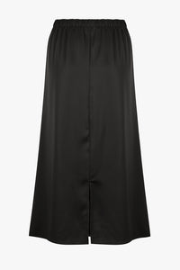 Black Satin Skirt