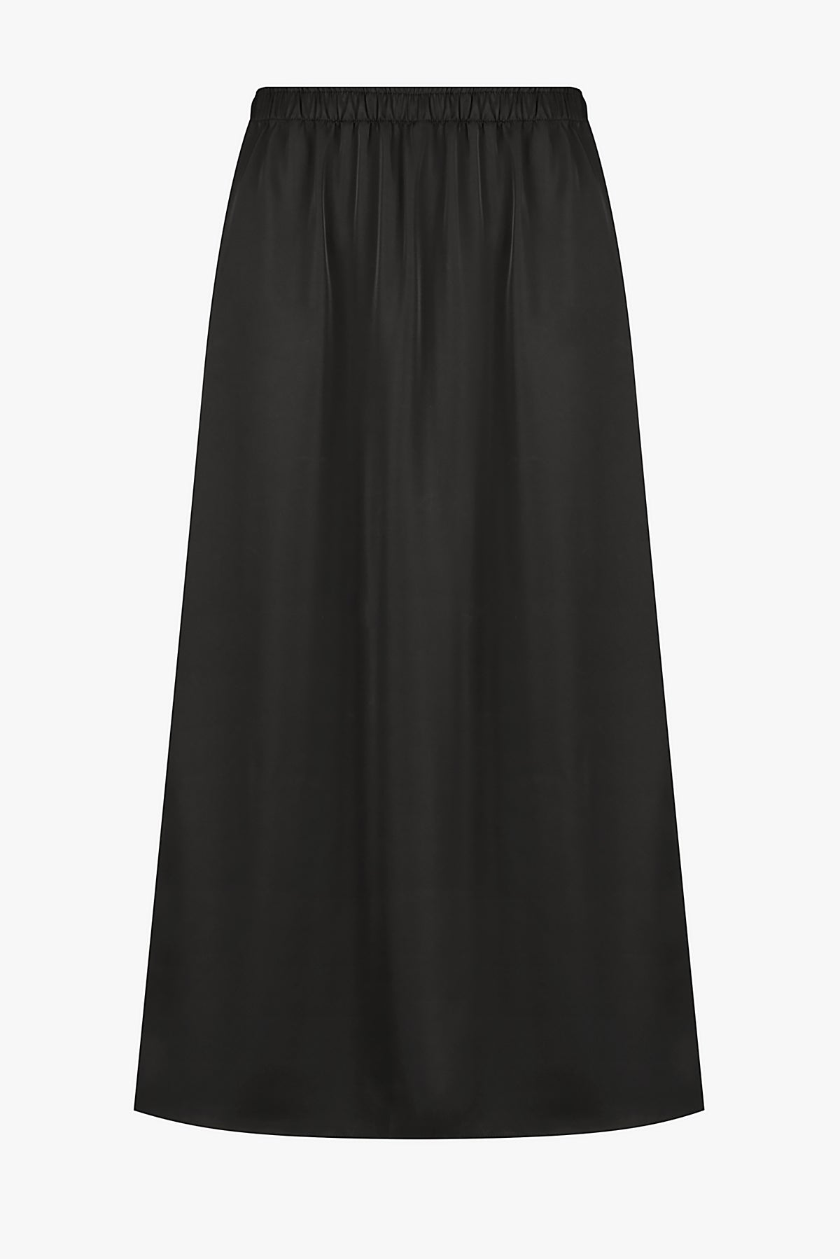 Black Satin Skirt