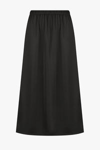 Black Satin Skirt