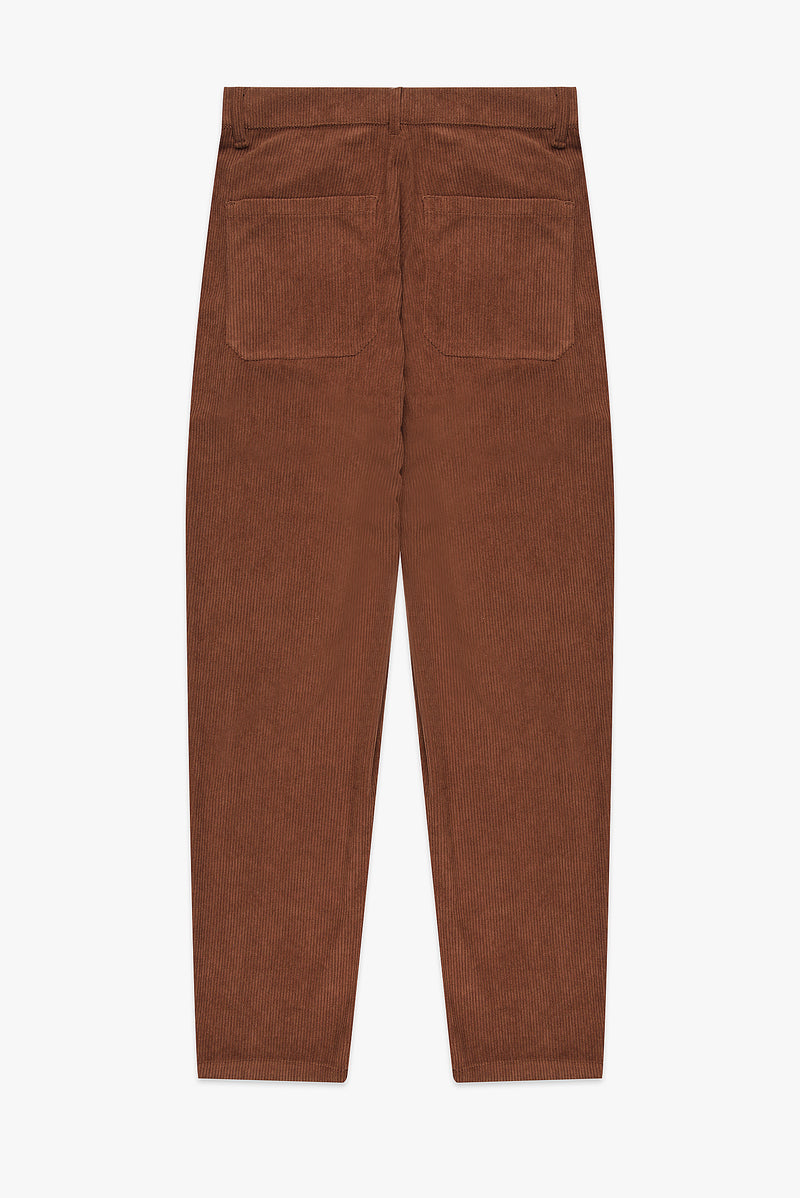 Tailored Corduroy Pants - Brown