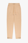 Snap-Button Trackpants - Beige