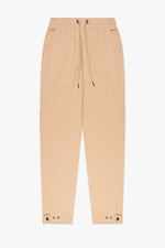 Snap-Button Trackpants - Beige