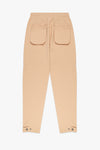 Snap-Button Trackpants - Beige