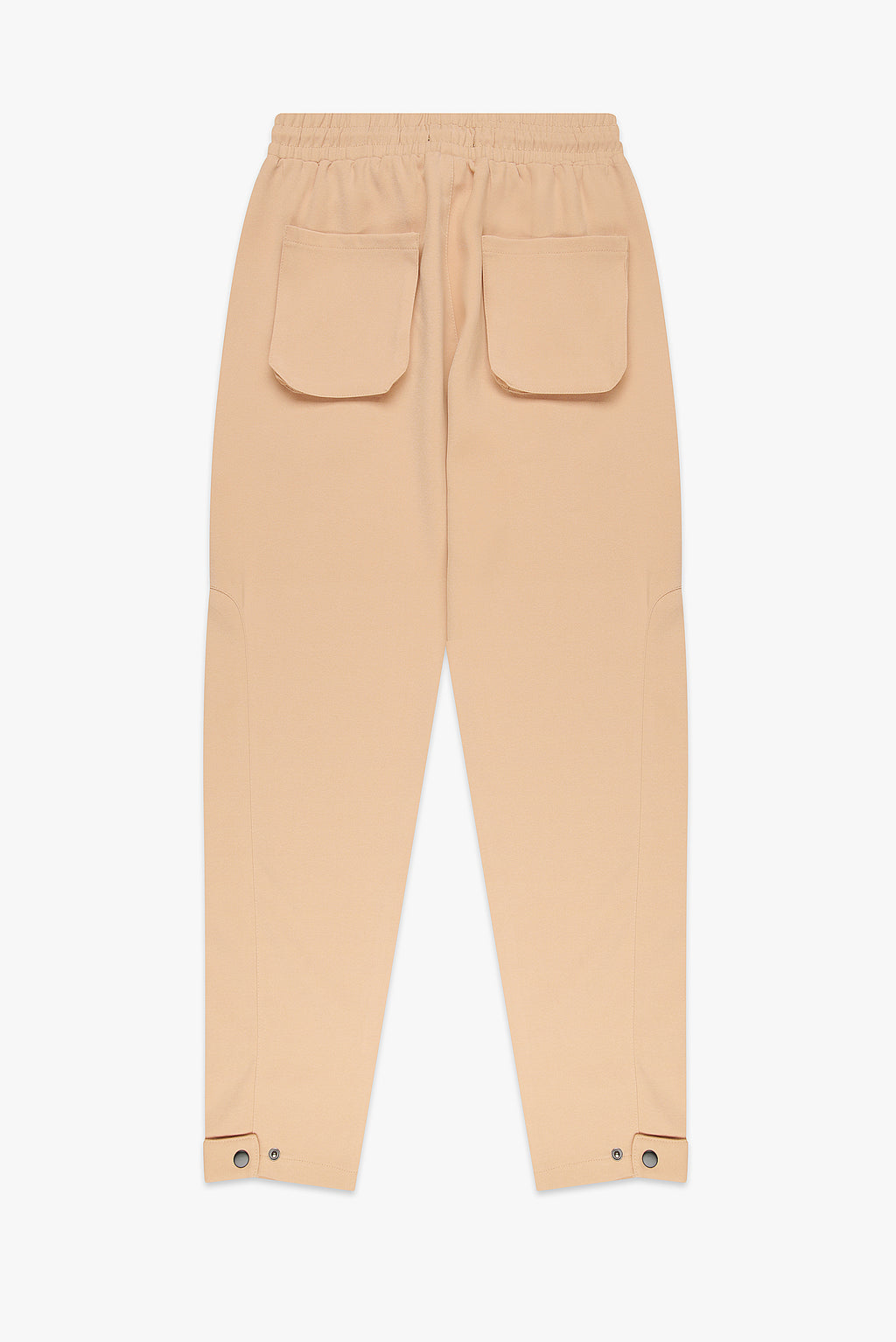 Snap-Button Trackpants - Beige