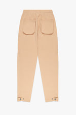 Snap-Button Trackpants - Beige