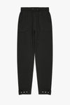 Snap-Button Trackpants - Black
