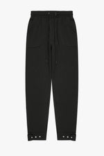 Snap-Button Trackpants - Black