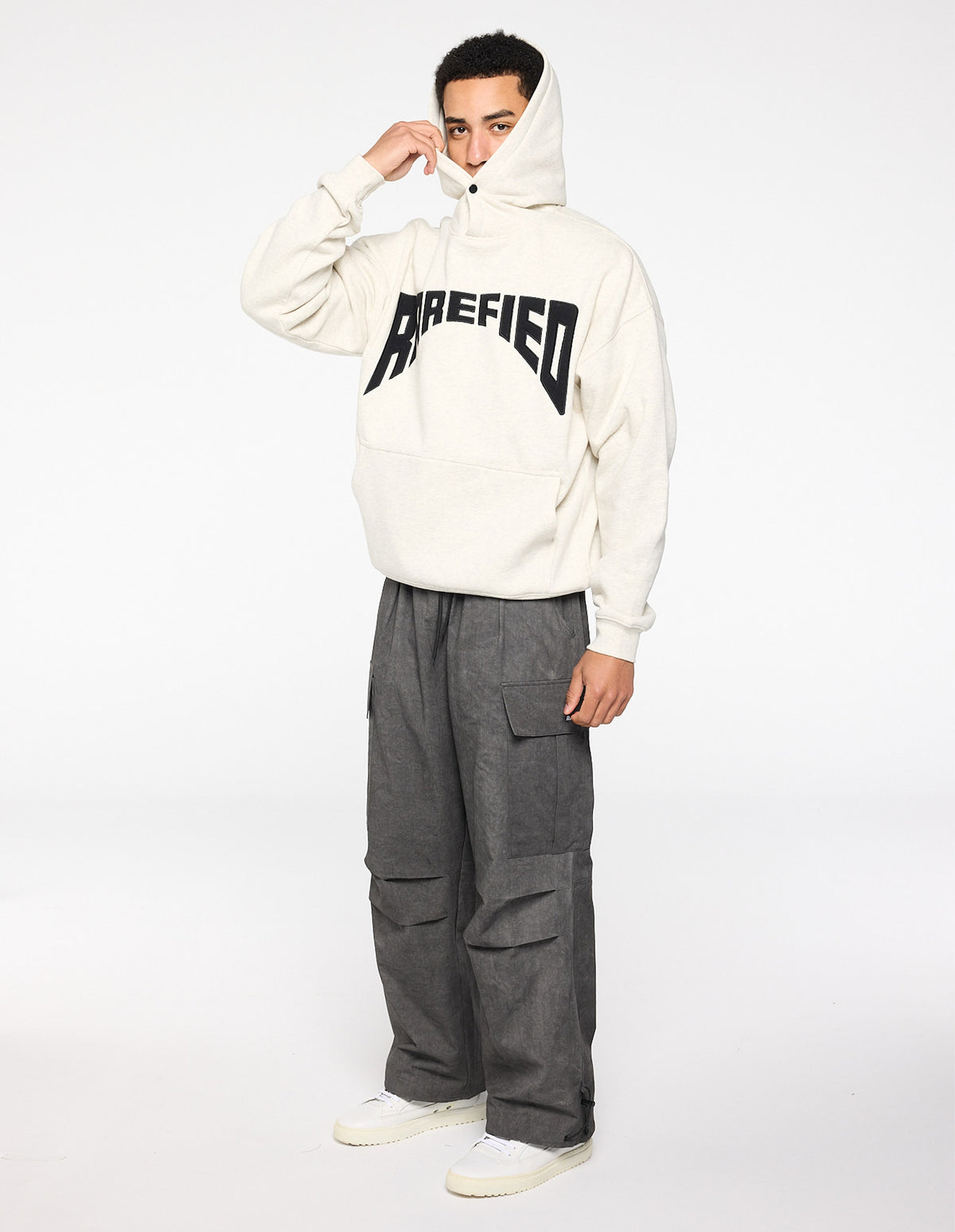 Curved Logo Hoodie