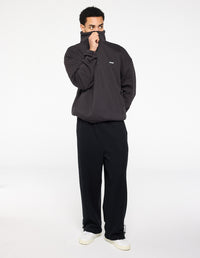 Quarter Zip Jumper - Charcoal