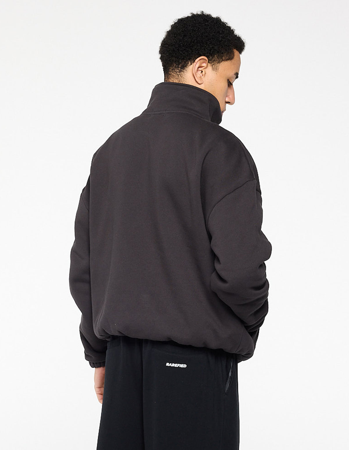 Quarter Zip Jumper - Charcoal