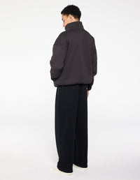 Quarter Zip Jumper - Charcoal