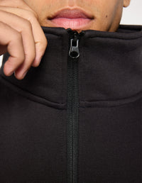Quarter Zip Jumper - Charcoal