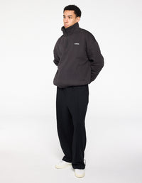 Quarter Zip Jumper - Charcoal