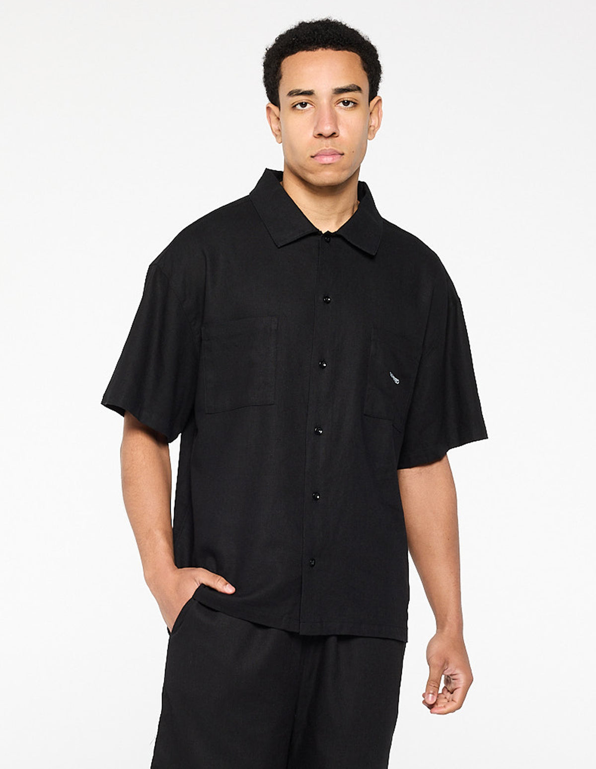 Linen Summer Shirt - Black