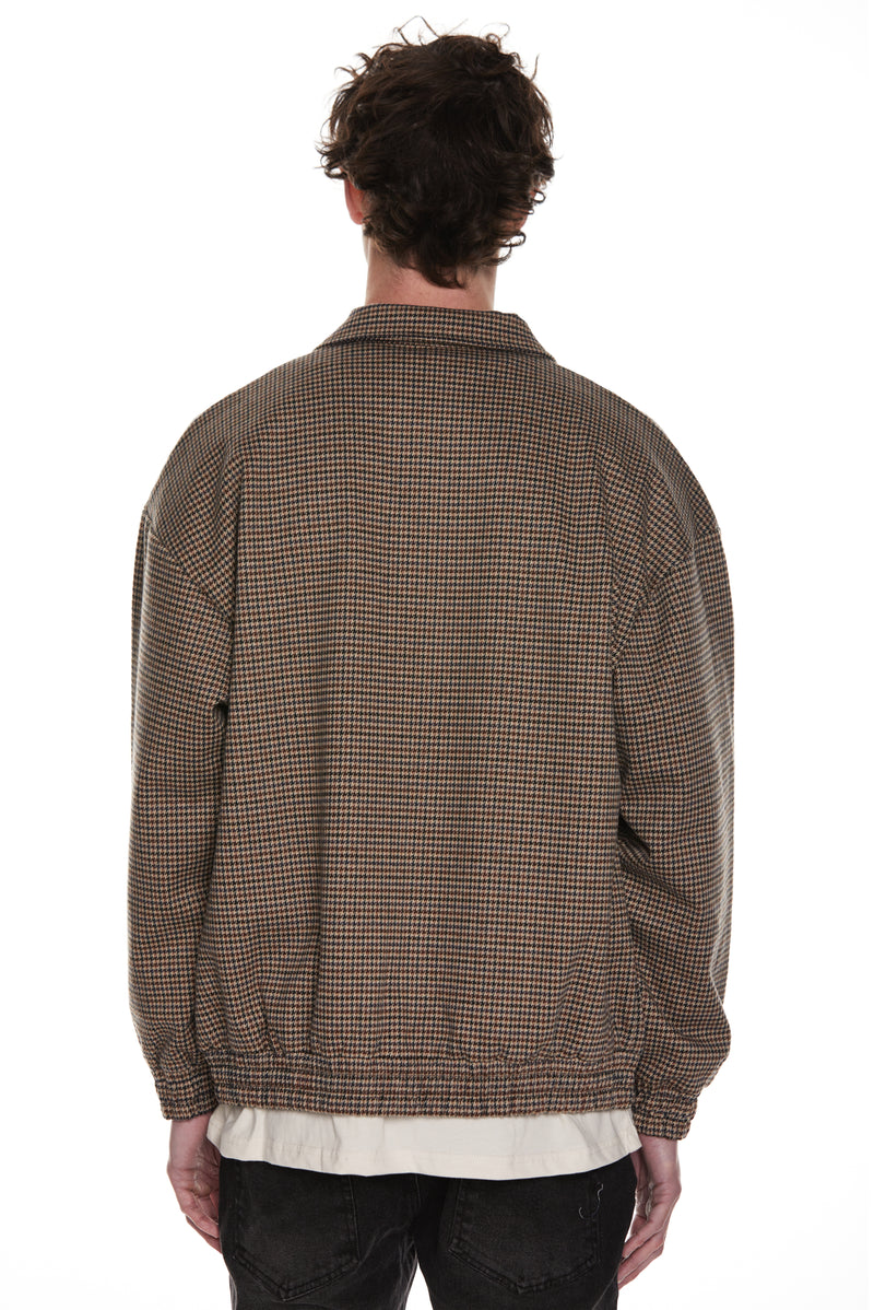 Checkered Jacket - Olive/Brown