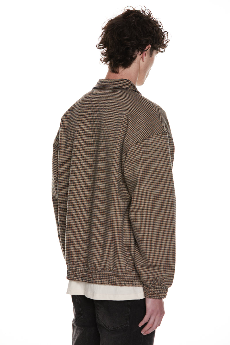 Checkered Jacket - Olive/Brown