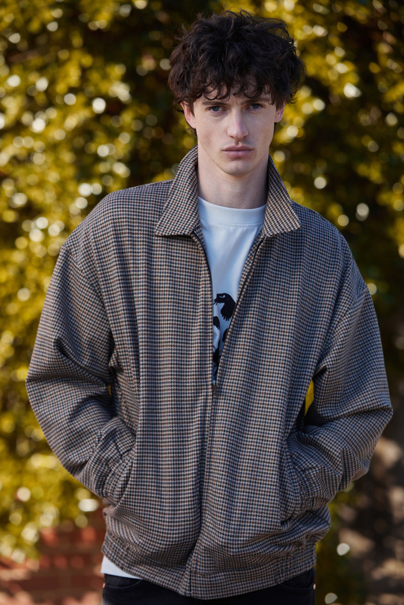 Checkered Jacket - Olive/Brown