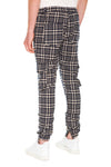 Plaid Cargo Pants With YKK Zippered Vents - Back View