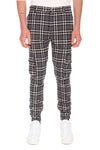 Plaid Cargo Pants With Six-Pocket Styling - Front View