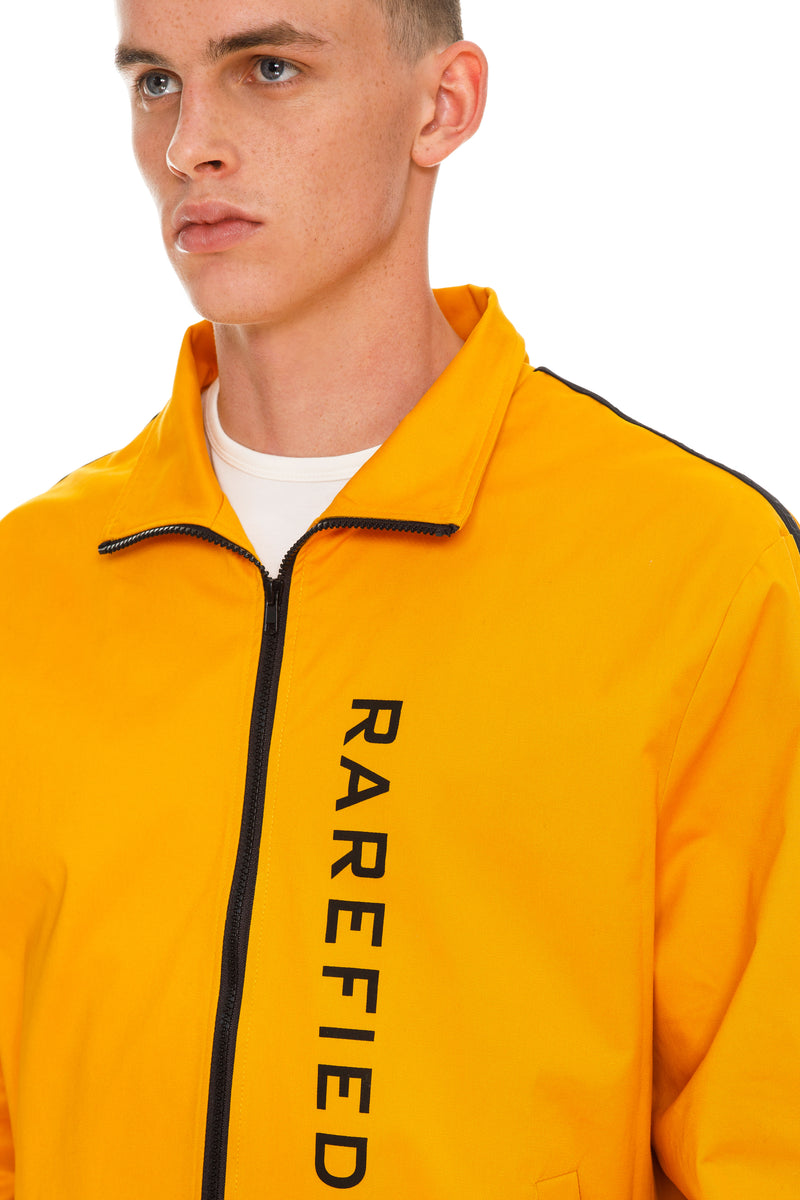 Mustard Rare Jacket With YKK ZIP CLOSURE AT FRONT - Detailed View