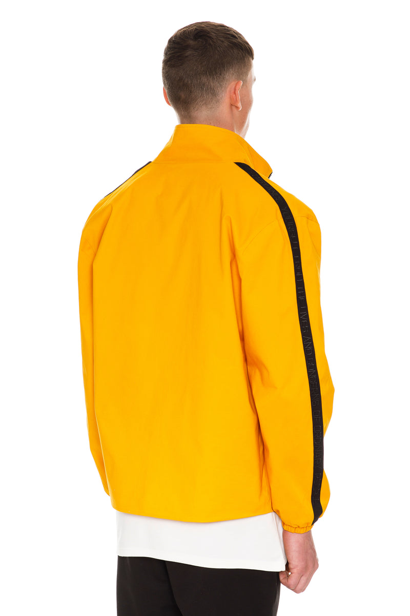 Mustard Rare Jacket With Stand Or Sit Down Collar