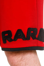 Red  Rare Shorts - Two Tone Detailing View