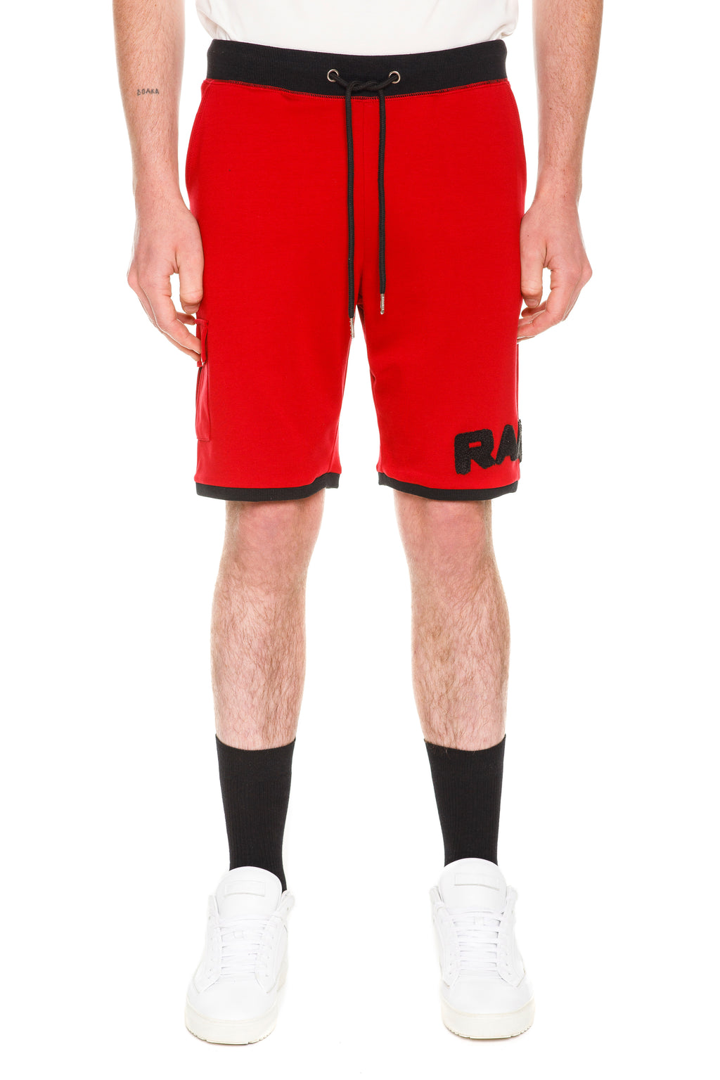 Red  Rare Shorts - Two Tone Detailing