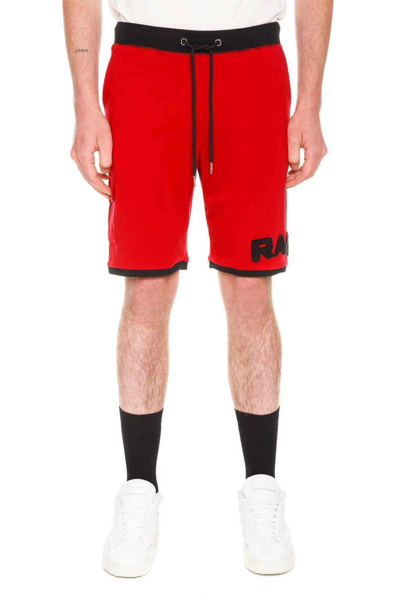 Red  Rare Shorts - Two Tone Detailing