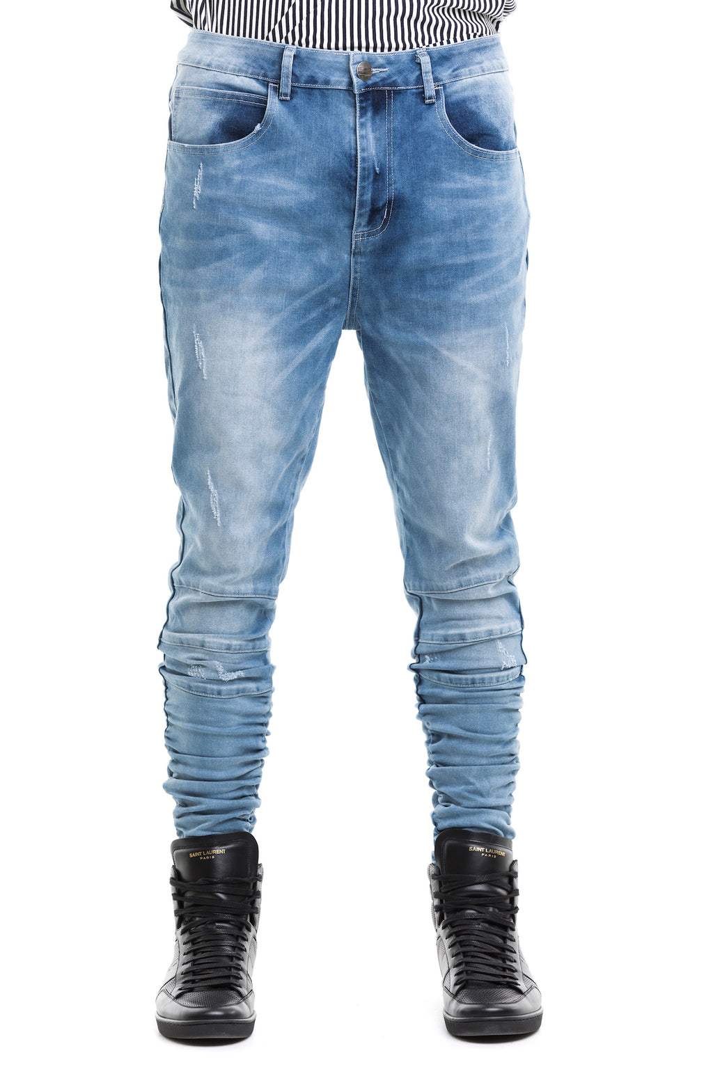 Blue  Ridge Jeans - Figured From A Mixed Cotton Blend