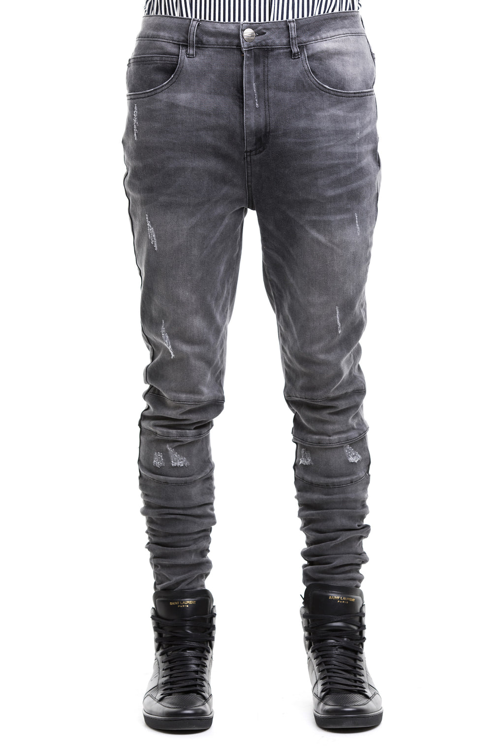 The “Ridge” Jean In Black Color - Front View