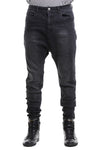 Black 12oz Jeans Made Up Of Thick Denim - Front View